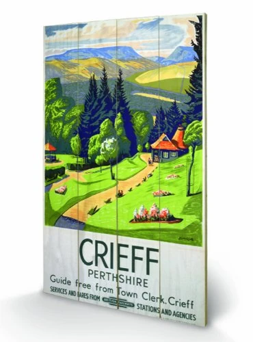 Pyramid International Wooden Wall Art, Multicoloured, 45 x 76 cm