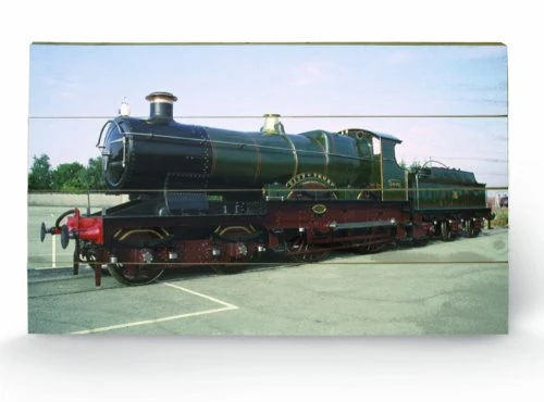 Pyramid International City of Truro Wooden Wall Art, multicoloured, 45 x 76 cm