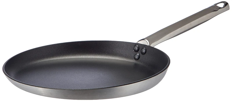 Pentole Agnelli Professional Aluminium Anti - Adherent 3 Mm. Pancake Pan 3 Mm. With 1 Handle, Diameter 24 Cm.
