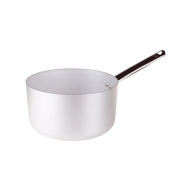 Pentole Agnelli ALMA10532 Professional Aluminum Pans 3 mm, High Casserole with Handle, 12.5 L
