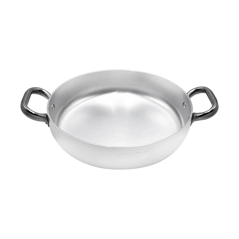 Pentole Agnelli Professional Aluminium 3 Mm. Omelette Pan With 2 Handles, Diameter 50 Cm.