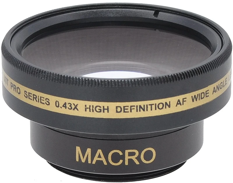 Xit XT30WAB 30mm 0.43X Wide Angle Lens for Camera - Black