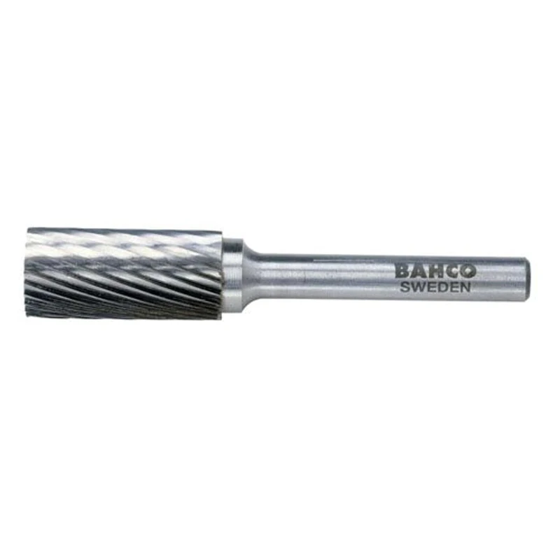 Bahco A1225M06 Cylindrical Rotary Burr, Silver, Medium, 12 x 65 mm