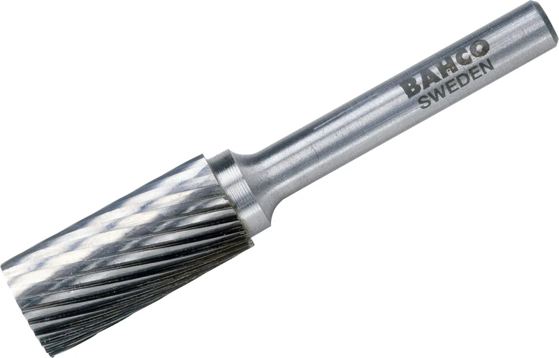 Bahco A1625M06X Cylindrical Medium X-Cut Rotary Burr, 0 V, Silver, 16 x 65 x 6 mm