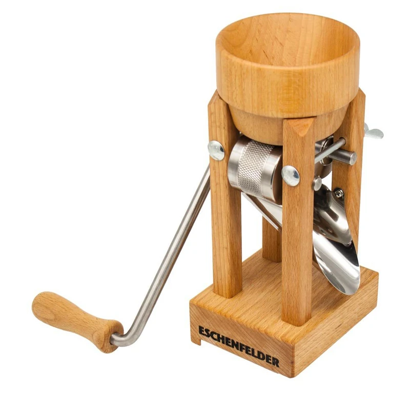 ESCHENFELDER Flake Squeezer | Flocker | Table Model with Wooden Funnel | Fresh Oatmeal - Image 1