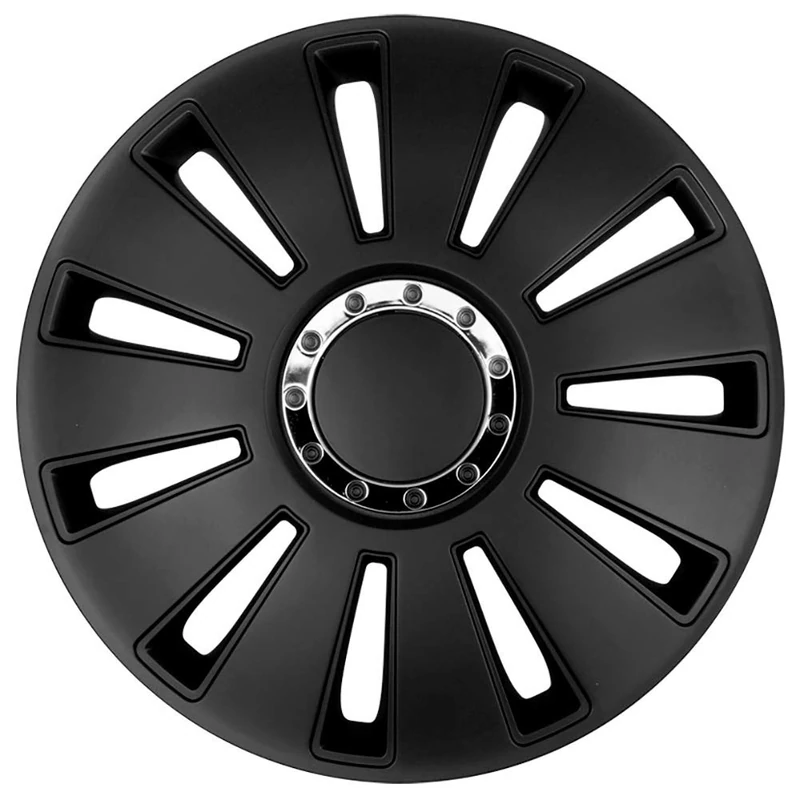 AutoStyle Set of 4 wheel covers Silverstone Pro 14-inch black