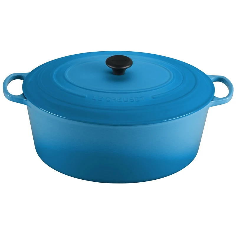 Le Creuset Enameled Cast Iron Signature Oval Dutch Oven, 15.5 qt., Marseille