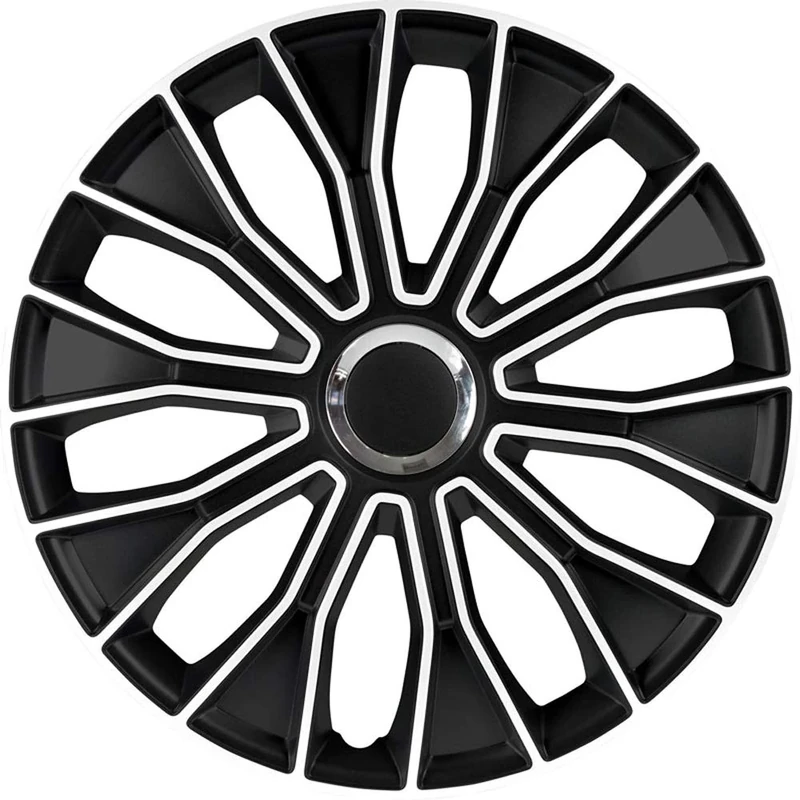AutoStyle Set wheel covers Voltec Pro 15-inch black/white