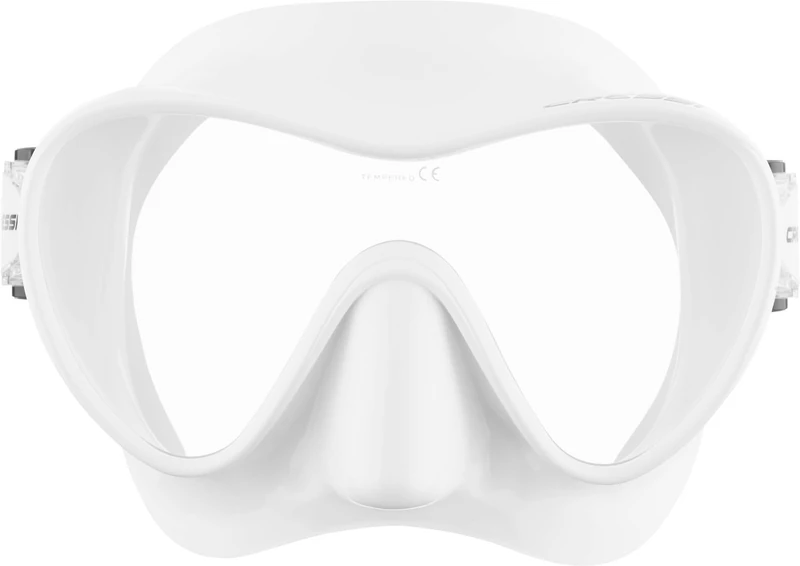 Cressi F1 - Frameless Diving Mask F1 - Snorkel Mask, Adult Unisex - Anti-Fog Glass Lens - Silicone Skirt Comfort - White - One Size