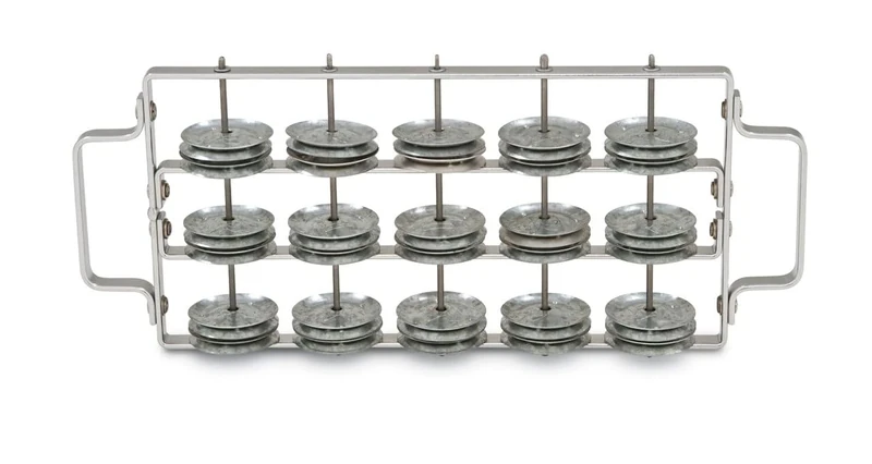 LP Latin Percussion Chocalhos Brazilian, galvanisierte Aluminium-Schellen, klein, leicht LP3601, Percussioninstrument, Glockenspiel, Schellenring,Silver