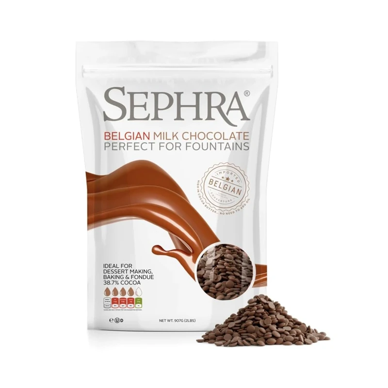 Sephra Belgian Couverture Fountain Ready Chocolate Callets - Milk 2.5kg