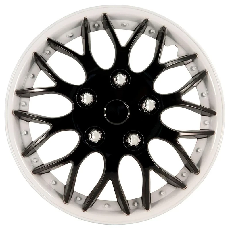 AutoStyle Set wheel covers Missouri 16-inch black/white rim