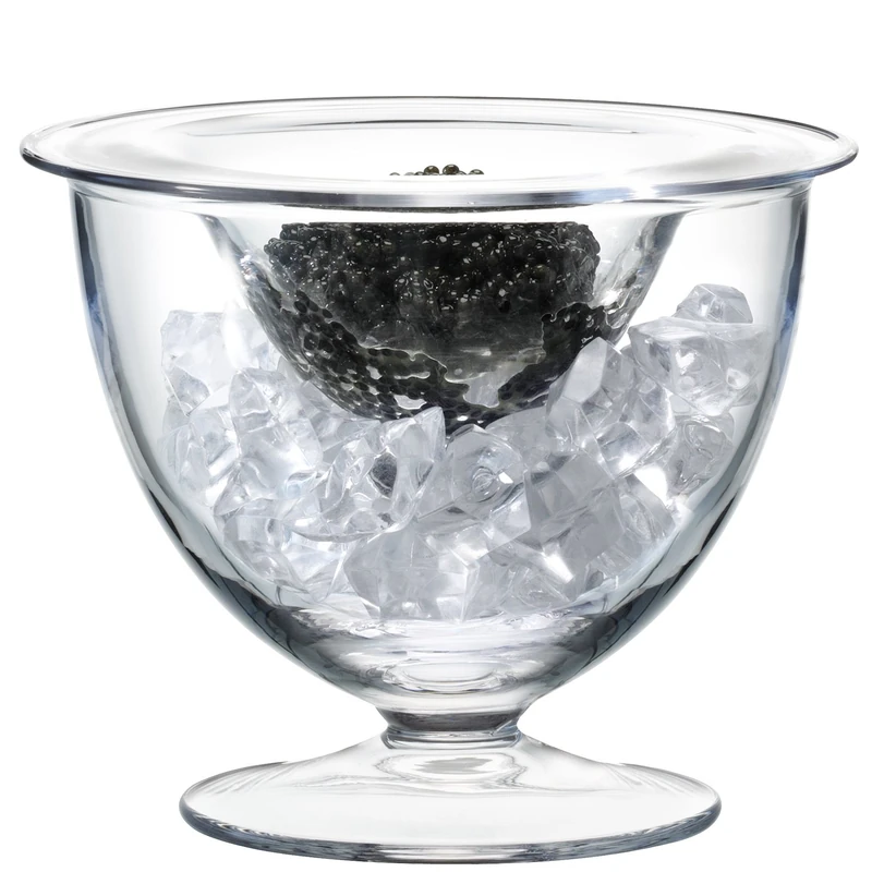 LSA International Serve Caviar Set Ø 14cm Clear| 1 Unit | Mouthblown and Handmade Glass | SZ18 - Image 1