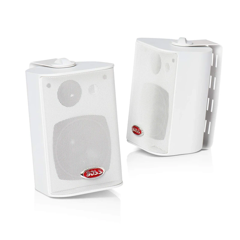 BOSS Audio Systems MR4.3W 4-Inch 3-Way Coaxial Speakers - White