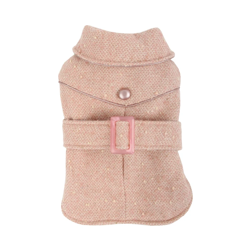 Puppia Popette Winter Dog Coat, Small, Pink
