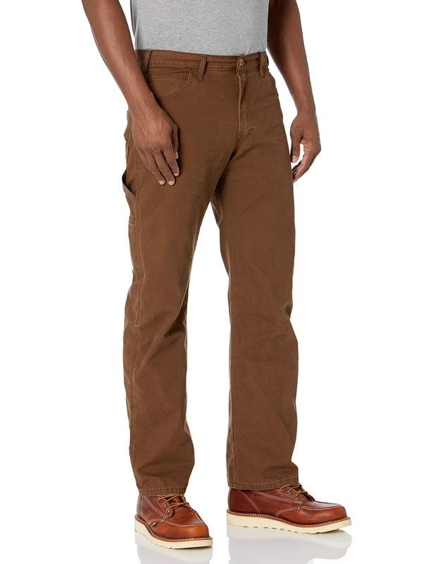 Dickies Men's Relaxed Fit Straight Leg Carpenter Duck Jeans Work Utility Pants, Timber, 30W 30L UK