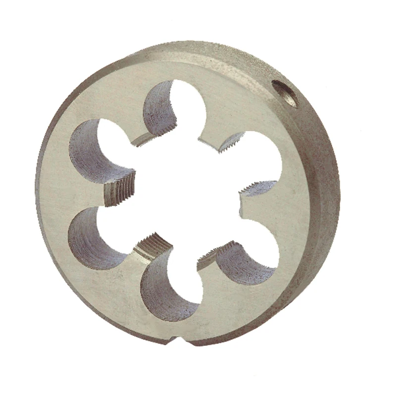 Ruko HSS Round Die, DIN EN 24231, Ground, Bright Finish, G 5/8 inches Nominal Thread Size, R240058