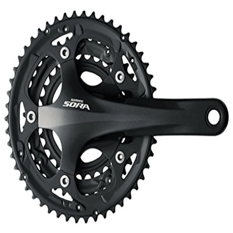 SHIMANO Sora 3503 170mm Chain Set - Black, 50/39/30 Teeth