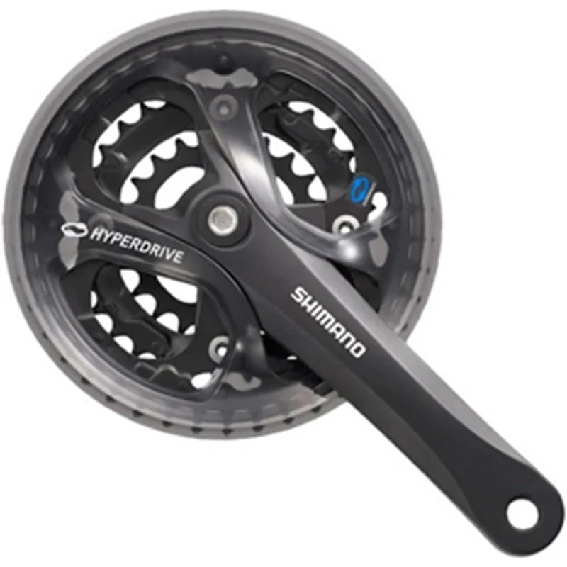 SHIMANO Acera Trekking FC-M361 Square 7/8-Speed Crankset, Black, 170 mm 48-38-28