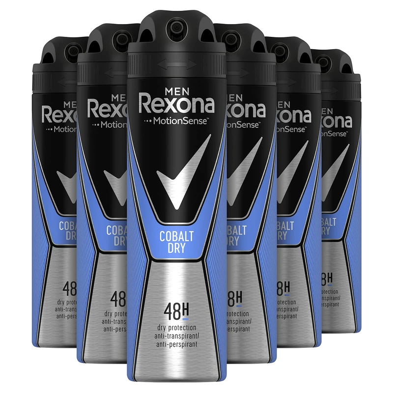 Rexona Cobalt Deodorant Spray Men Pack of 6 x 150 ml
