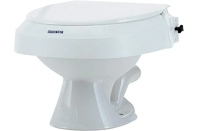 Invacare Aquatec 900 Adjustable Toilet Seat Elevator, Lid, Without Armrests