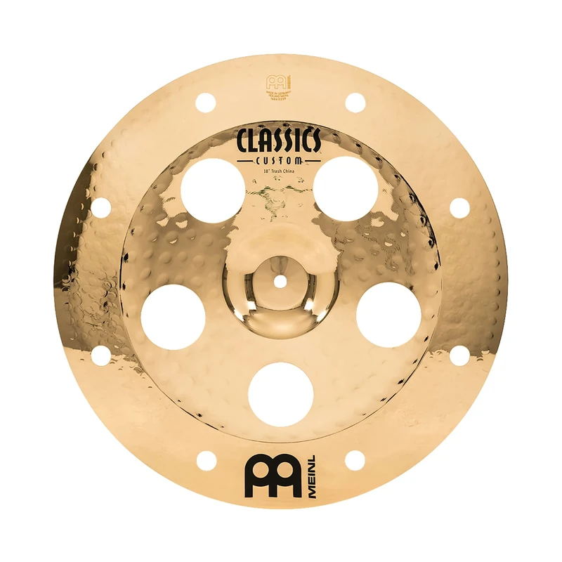 Meinl Cymbals Classics Custom Brilliant Trash China Cymbal 18 inch (Video) for Drum Set (45,72cm) B12 Bronze, Brilliant Finish, Made in Germany (CC18TRCH-B)
