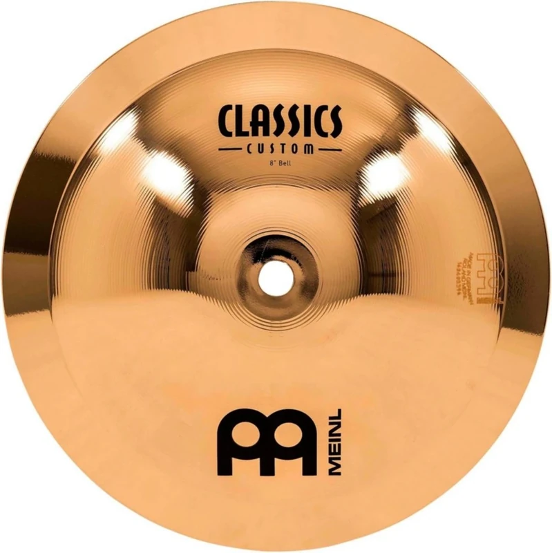 Meinl Cymbals Classics Custom Brilliant Bell Cymbal 8 inch (Video) for Drum Set (20,32cm) B12 Bronze, Brilliant Finish, Made in Germany (CC8B-B)