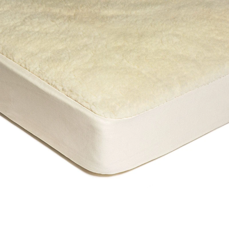 Caleffi Lamb Wool Mattress Protector, Multi-Colour, Single