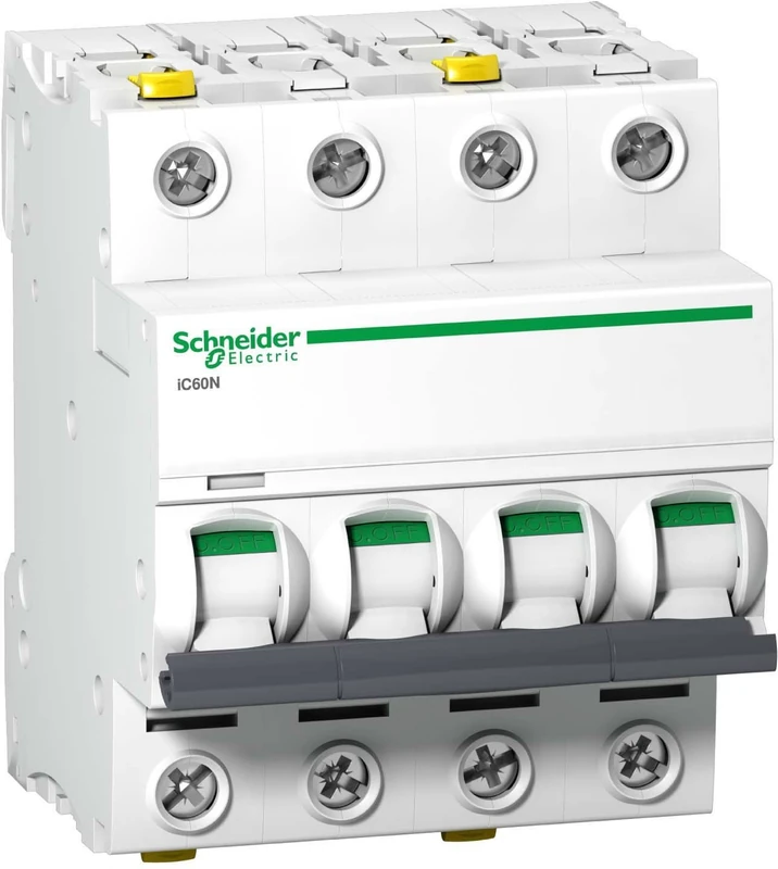 Schneider A9 °F04402 Circuit Breaker IC60 N 4P, 2 A, C Characteristic