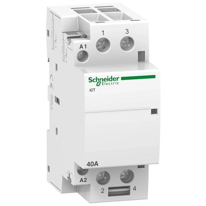 Schneider A9C20842 Contactor iCT 40A 2NO 220-240 VAC, White