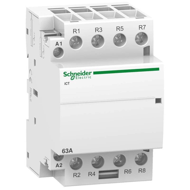Schneider A9C20867 Contactor Ict 63A 4Nc 220-240 Vac, White, Set Of 4 Piece