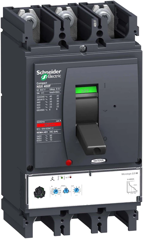 Schneider Elec PBT – Cap 20 03 – Switch Compact nsx400 N 2,3-m 320 A 3 Poles 3R