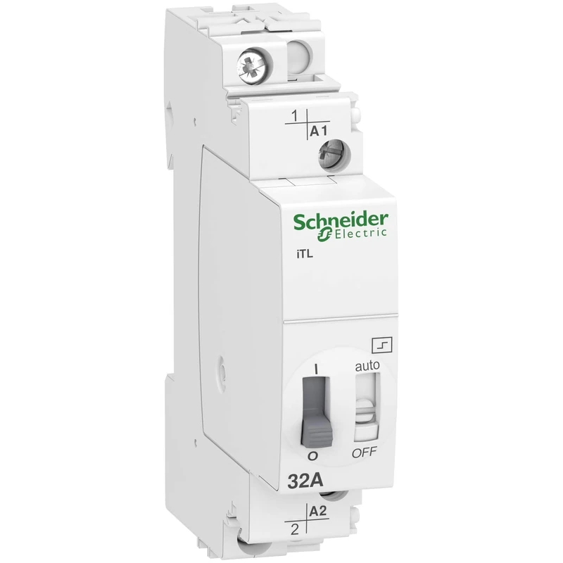 Schneider A9C30831 Impulse Relay Itl 32A 1P 230Vac/110Vdc, White, Set Of 12 Piece