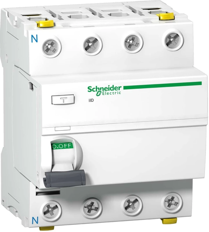 Schneider A9Z26463 Residual Current Breaker IID, 4P 63 A 500mA Typ A