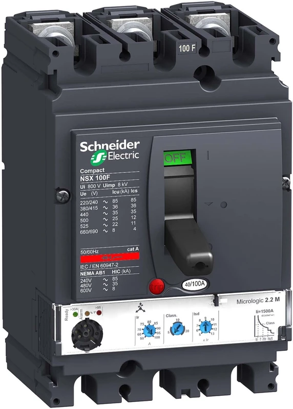 Schneider Elec PBT – Cap 05 04 – Switch Electronico micrologic 2.2-m 25 A 3 Poles 3R