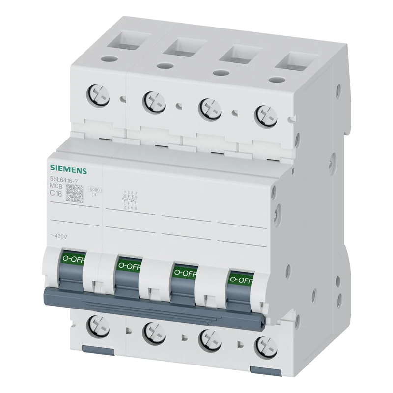 Siemens 5sl6 – Automatic magnetotérmico 400 V 6 kA 4 Poles C 16 A