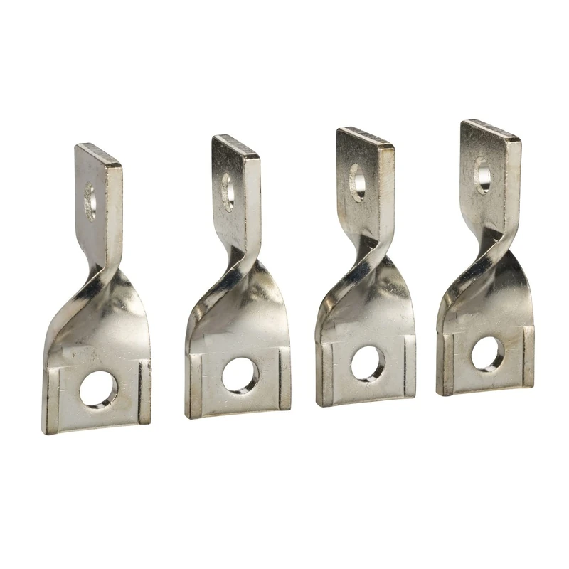 Schneider Electric Nsypfcx Mural Mounting Bracket in Stainless Steel AISI 304 for spacial S3, Set of 4