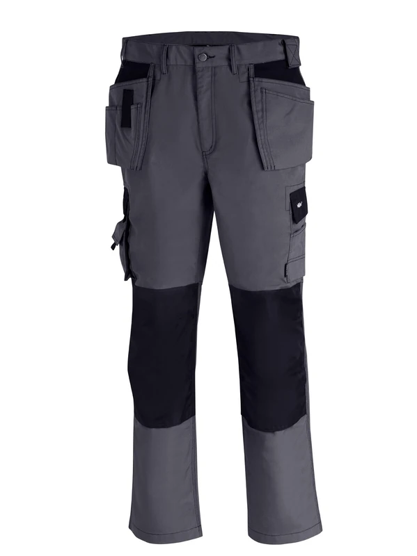 teXXor 4317-46 "Panama" Canvas Work Trouser, Grey/Black, Size 46 - Image 1