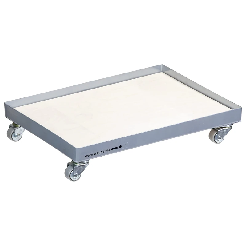 WAGNER moving dolly MM 1184 I 41 x 31 cm I removable loading platform I soft castors - ideal for standardised stacking boxes & drinks crates I versatile I load capacity 100 kg - 20118401