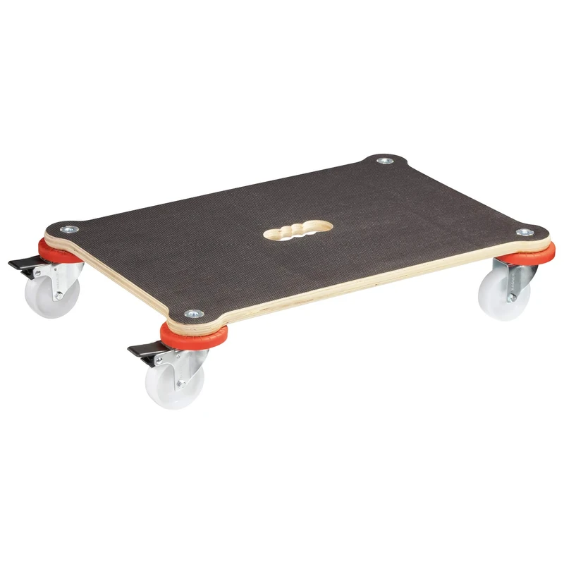 WAGNER moving dolly MM 1370 I 60 x 40 cm - ideal for heavy transport boxes with sensitive contents I non-slip, wall-friendly & lockable I load capacity 200 kg - 20137001