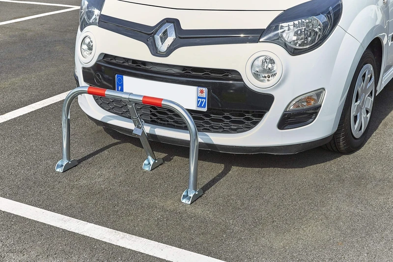 Mottez Fold-Down Barrier Eco Grey 75.5 cm