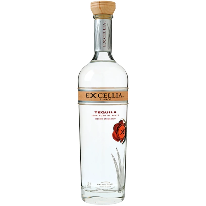 Excellia Tequila Blanco, 70 cl, 40% ABV, Made from Blue Agave, and finished in Cognac and Sauternes Casks