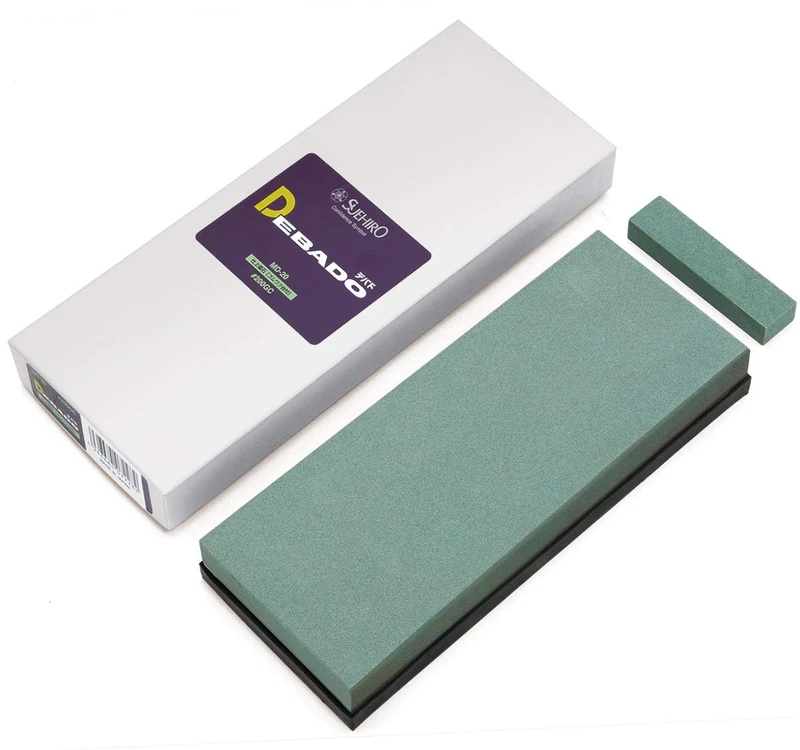 Suehiro Non-Absorbent Coarse Whetstone Debado Md-20 Grit 200 Large Heavy Whetstones Sharpening Knife Includes Surface Reparation Stone Made in Japan