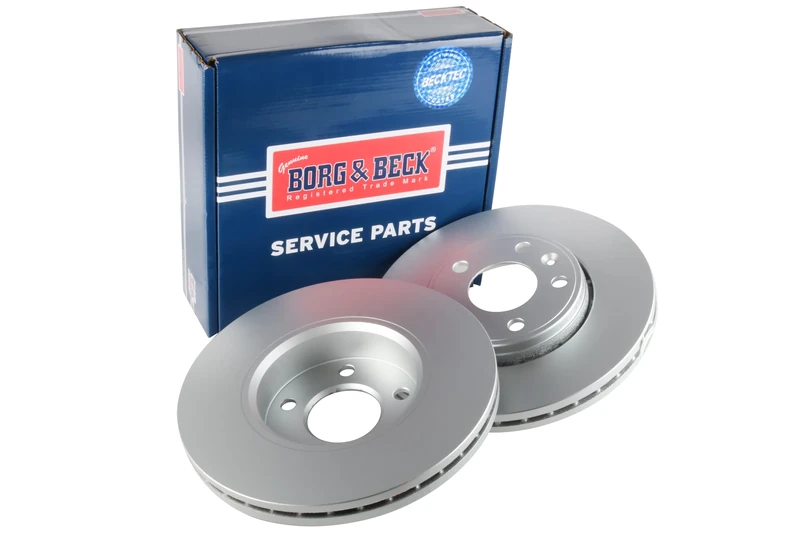 Borg and Beck BRAKE DISC PAIR GM Nissan Renault Vans 01-