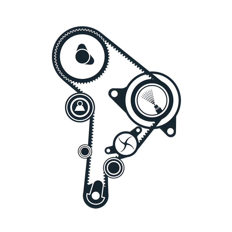 SKF VKMC 01130 Timing belt and water pump kit, Black