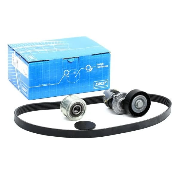 SKF VKMAF31098 Multi-V Belt Kit incl Free Running Alternator Pulley