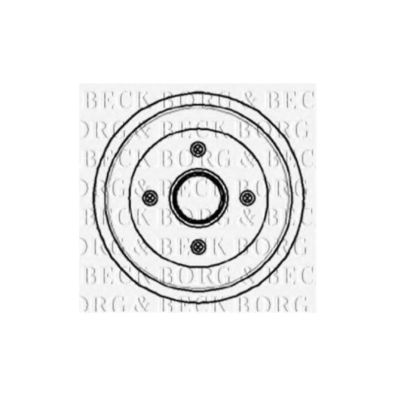 Borg & Beck Brake Drum Fits: Ford Escort 90- (203mm)