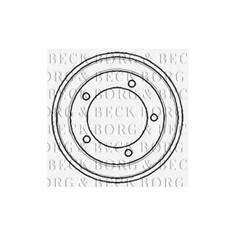 Borg & Beck BBR7083 Brake Drum To Fit Ford Transit rear 91-