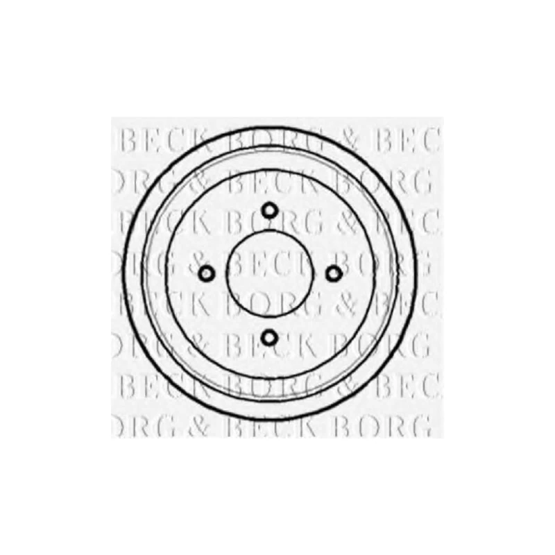 Borg & Beck Brake Drum Fits: Nissan Micra 93-