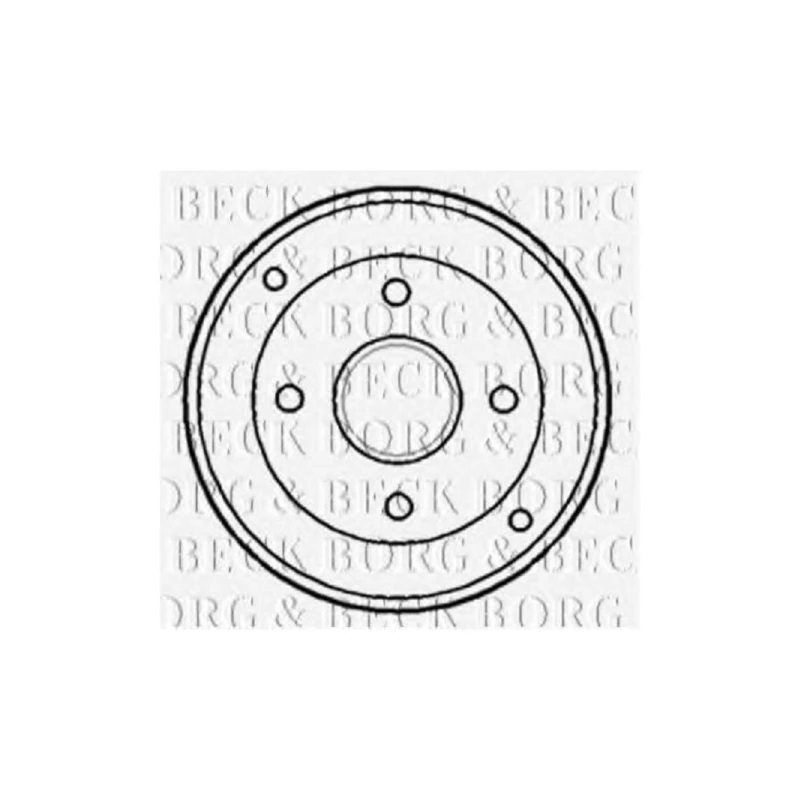 Borg & Beck BBR7134 Brake Drum To Fit Renault Clio (-ABS) 8/98 on - Image 1
